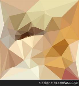 Low polygon style illustration of a corn yellow beige abstract geometric background.. Corn Yellow Beige Abstract Low Polygon Background