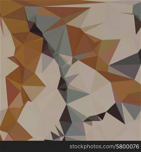 Low polygon style illustration of a cornsilk brown abstract geometric background.. Cornsilk Brown Abstract Low Polygon Background