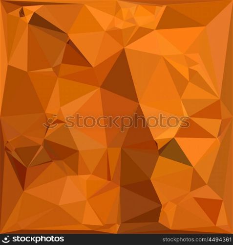 Low polygon style illustration of a dark orange carrot abstract geometric background.. Dark Orange Carrot Abstract Low Polygon Background