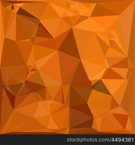 Low polygon style illustration of a dark orange carrot abstract geometric background.. Dark Orange Carrot Abstract Low Polygon Background