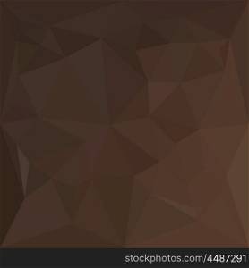 Low polygon style illustration of a dark puce brown abstract geometric background.. Dark Puce Brown Abstract Low Polygon Background