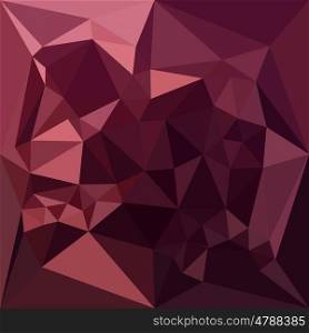 Low polygon style illustration of a dark raspberry red abstract geometric background.. Dark Raspberry Red Abstract Low Polygon Background