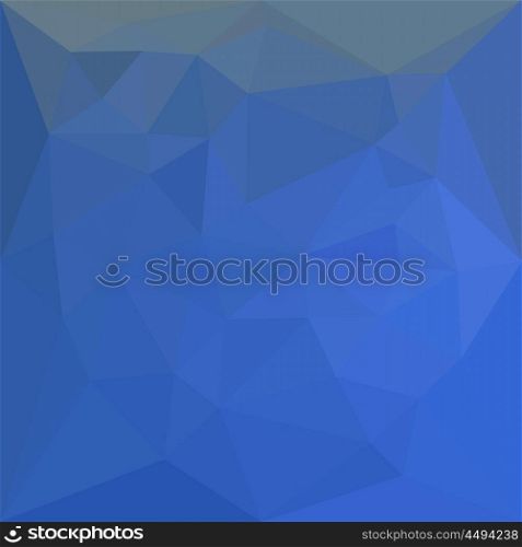 Low polygon style illustration of a deep skyblue abstract geometric background.. Deep Sky Blue Abstract Low Polygon Background