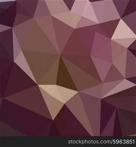 Low polygon style illustration of a deep tuscan red purple abstract geometric background.. Deep Tuscan Red Purple Abstract Low Polygon Background