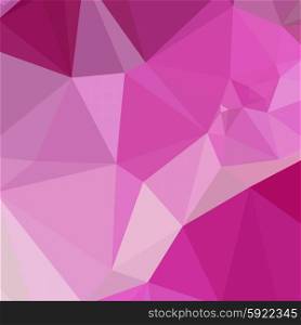 Low polygon style illustration of a fashion fucshia pink abstract geometric background.. Fashion Fuchsia Pink Abstract Low Polygon Background