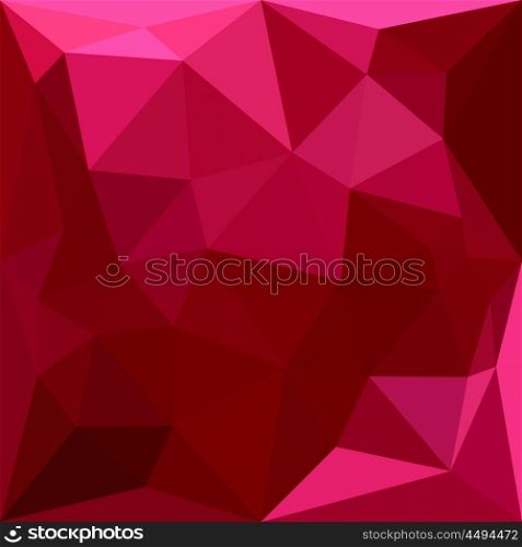 Low polygon style illustration of a firebrick red abstract geometric background.. Firebrick Red Abstract Low Polygon Background