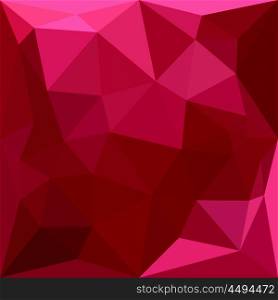 Low polygon style illustration of a firebrick red abstract geometric background.. Firebrick Red Abstract Low Polygon Background