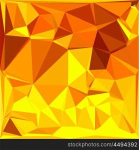 Low polygon style illustration of a gold yellow banana abstract geometric background.. Gold Yellow Banana Abstract Low Polygon Background
