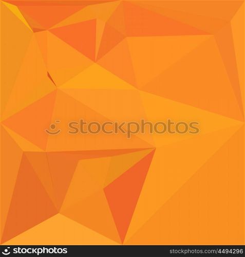 Low polygon style illustration of a goldenrod yellow abstract geometric background.. Goldenrod Yellow Abstract Low Polygon Background