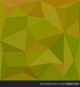 Low polygon style illustration of a heart gold green abstract geometric background.. Heart Gold Green Abstract Low Polygon Background