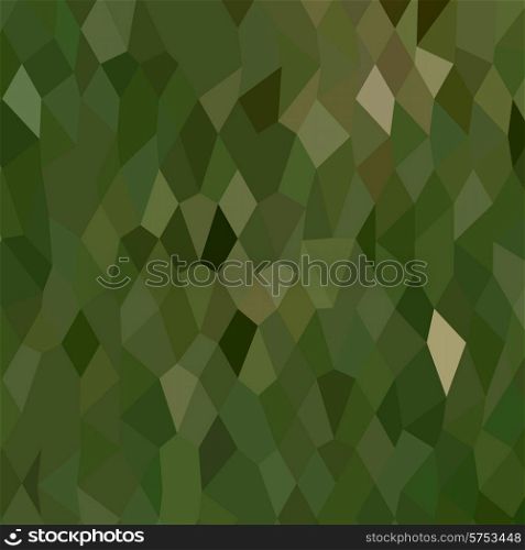 Low polygon style illustration of a jungle green abstract background.. Jungle Green Abstract Low Polygon Background