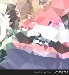 Low polygon style illustration of a lavender pink abstract geometric background.. Lavender Pink Abstract Low Polygon Background