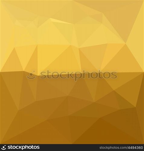 Low polygon style illustration of a light goldenrod abstract geometric background.. Light Goldenrod Abstract Low Polygon Background