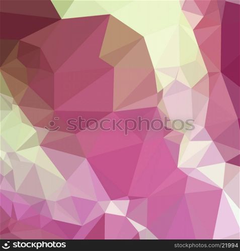 Low polygon style illustration of a light thulian pink abstract geometric background.. Light Thulian Pink Abstract Low Polygon Background
