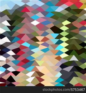 Low polygon style illustration of a multi color abstract geometric background.. Multi Color Abstract Low Polygon Background