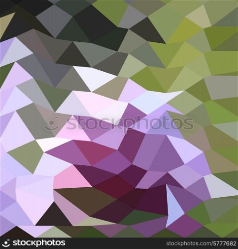 Low polygon style illustration of a pale lavender abstract geometric background.. Pale Lavender Abstract Low Polygon Background