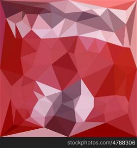 Low polygon style illustration of a pale violet red abstract geometric background.. Pale Violet Red Abstract Low Polygon Background