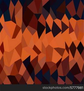 Low polygon style illustration of a persimmon orange abstract geometric background.. Persimmon Orange Abstract Low Polygon Background