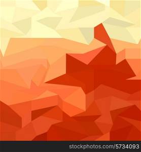 Low polygon style illustration of a red abstract background.. Red Abstract Low Polygon Background