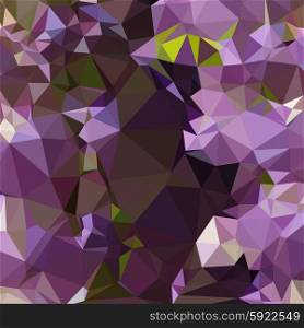 Low polygon style illustration of a rich lilac purple abstract geometric background.. Rich Lilac Purple Abstract Low Polygon Background