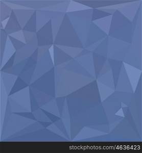 Low polygon style illustration of a steel blue abstract geometric background.. Steel Blue Abstract Low Polygon Background