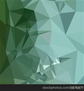 Low polygon style illustration of a zomp green abstract geometric background.. Zomp Green Abstract Low Polygon Background