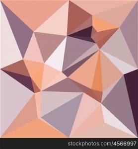 Low polygon style illustration of almond beige abstract geometric background.. Almond Beige Abstract Low Polygon Background