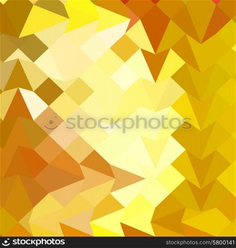 Low polygon style illustration of amber yellow abstract geometric background.. Amber Yellow Abstract Low Polygon Background