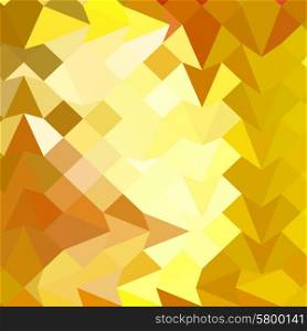 Low polygon style illustration of amber yellow abstract geometric background.. Amber Yellow Abstract Low Polygon Background