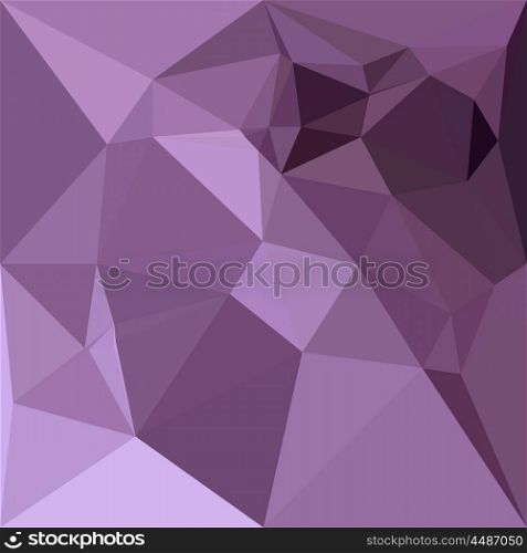 Low polygon style illustration of an african violet abstract geometric background.. African Violet Abstract Low Polygon Background