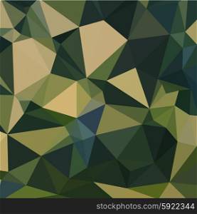 Low polygon style illustration of an english green abstract geometric background.. English Green Abstract Low Polygon Background