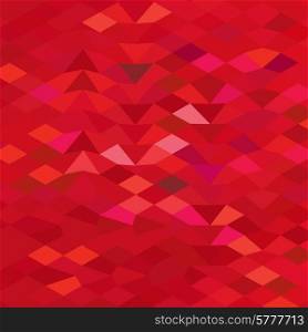 Low polygon style illustration of an imperial red abstract geometric background.. Imperial Red Abstract Low Polygon Background