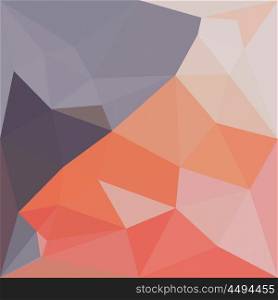 Low polygon style illustration of an indian red abstract geometric background.. Indian Red Abstract Low Polygon Background