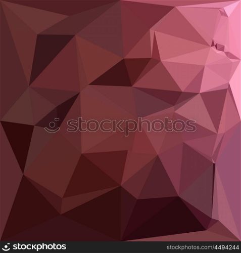 Low polygon style illustration of antique ruby abstract geometric background.. Antique Ruby Abstract Low Polygon Background