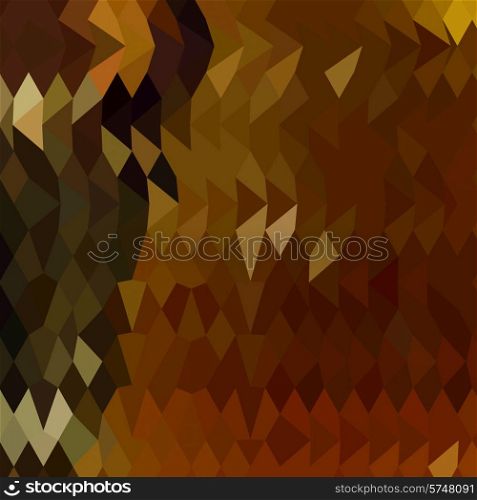 Low polygon style illustration of auburn abstract background.. Auburn Abstract Low Polygon Background