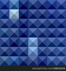 Low polygon style illustration of cobalt blue abstract geometric background.. Cobalt Blue Abstract Low Polygon Background