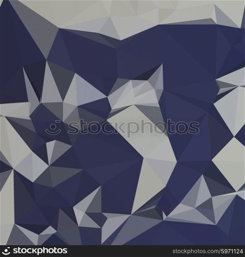 Low polygon style illustration of cool black blue abstract geometric background.. Cool Black Blue Abstract Low Polygon Background