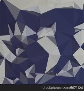 Low polygon style illustration of cool black blue abstract geometric background.. Cool Black Blue Abstract Low Polygon Background
