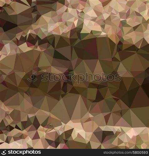 Low polygon style illustration of copper brown abstract geometric background.. Copper Brown Abstract Low Polygon Background