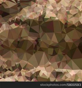Low polygon style illustration of copper brown abstract geometric background.. Copper Brown Abstract Low Polygon Background