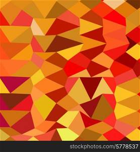 Low polygon style illustration of coquelicot red abstract geometric background.. Coquelicot Red Abstract Low Polygon Background