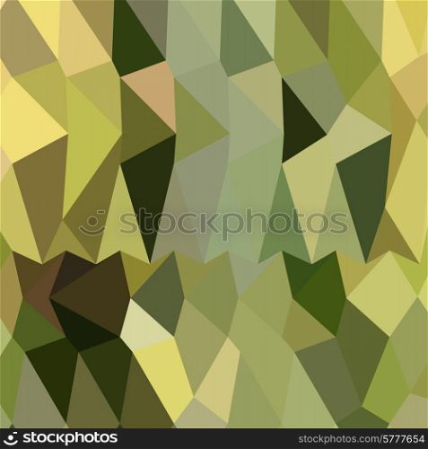 Low polygon style illustration of dark khaki abstract geometric background.. Dark Khaki Abstract Low Polygon Background
