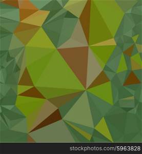 Low polygon style illustration of dark pastel green abstract geometric background.. Dark Pastel Green Abstract Low Polygon Background