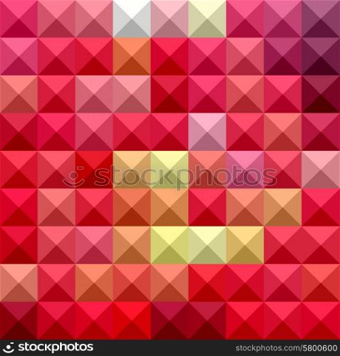 Low polygon style illustration of electric crimson red abstract geometric background.. Electric Crimson Red Abstract Low Polygon Background