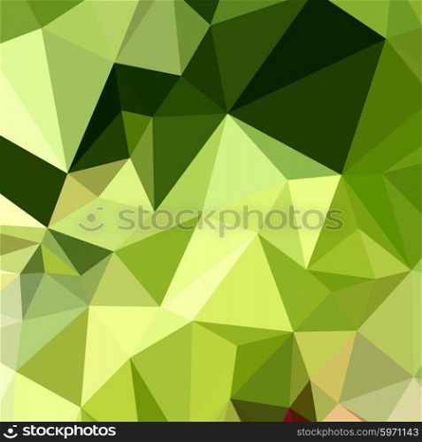 Low polygon style illustration of electric lime green abstract geometric background.. Electric Lime Green Abstract Low Polygon Background