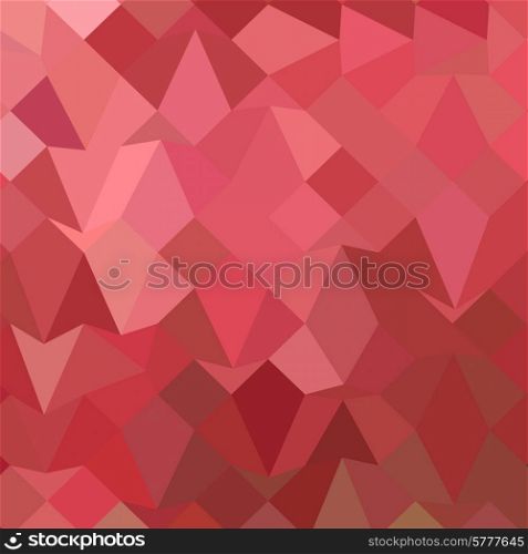 Low polygon style illustration of fandango pink abstract geometric background.. Fandango Pink Abstract Low Polygon Background