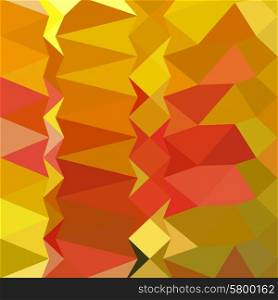 Low polygon style illustration of golden poppy abstract geometric background.. Golden Poppy Abstract Low Polygon Background