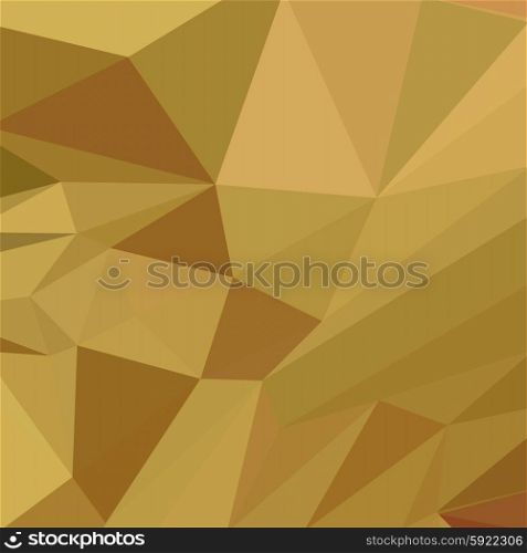 Low polygon style illustration of goldenrod yellow abstract geometric background.. Goldenrod Yellow Abstract Low Polygon Background