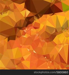 Low polygon style illustration of harvest gold abstract geometric background.. Harvest Gold Abstract Low Polygon Background