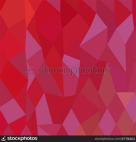 Low polygon style illustration of imperial purple cadmium red abstract geometric background.. Imperial Purple Cadmium Red Abstract Low Polygon Background